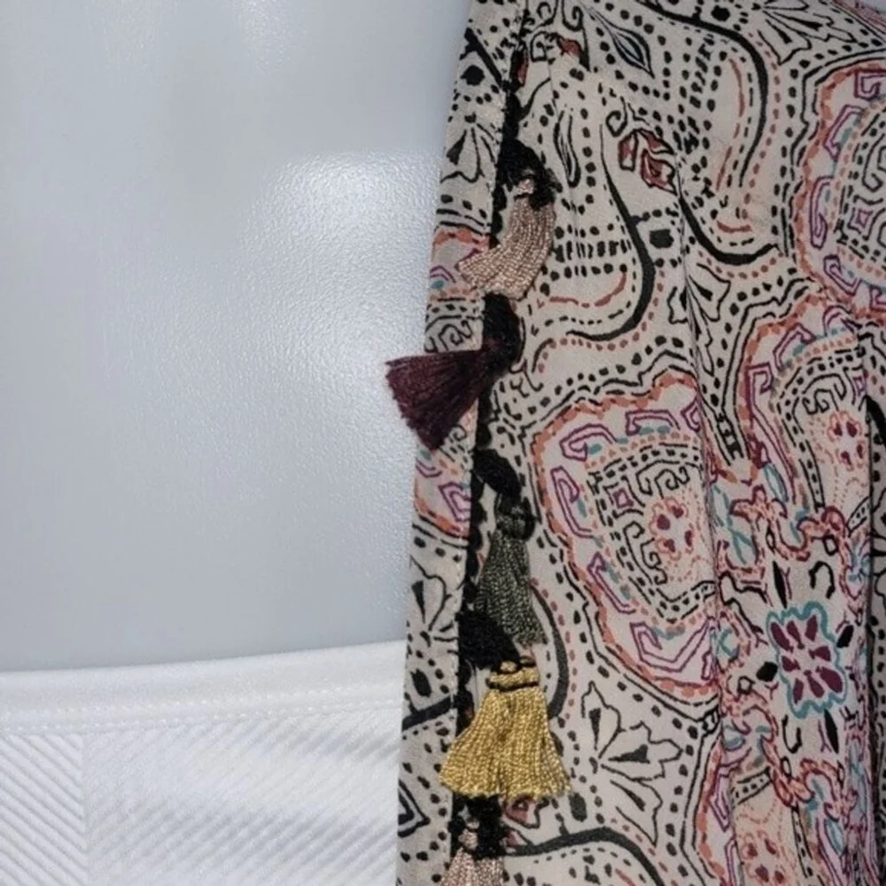 Mystree Chiffon Tassel Kimono